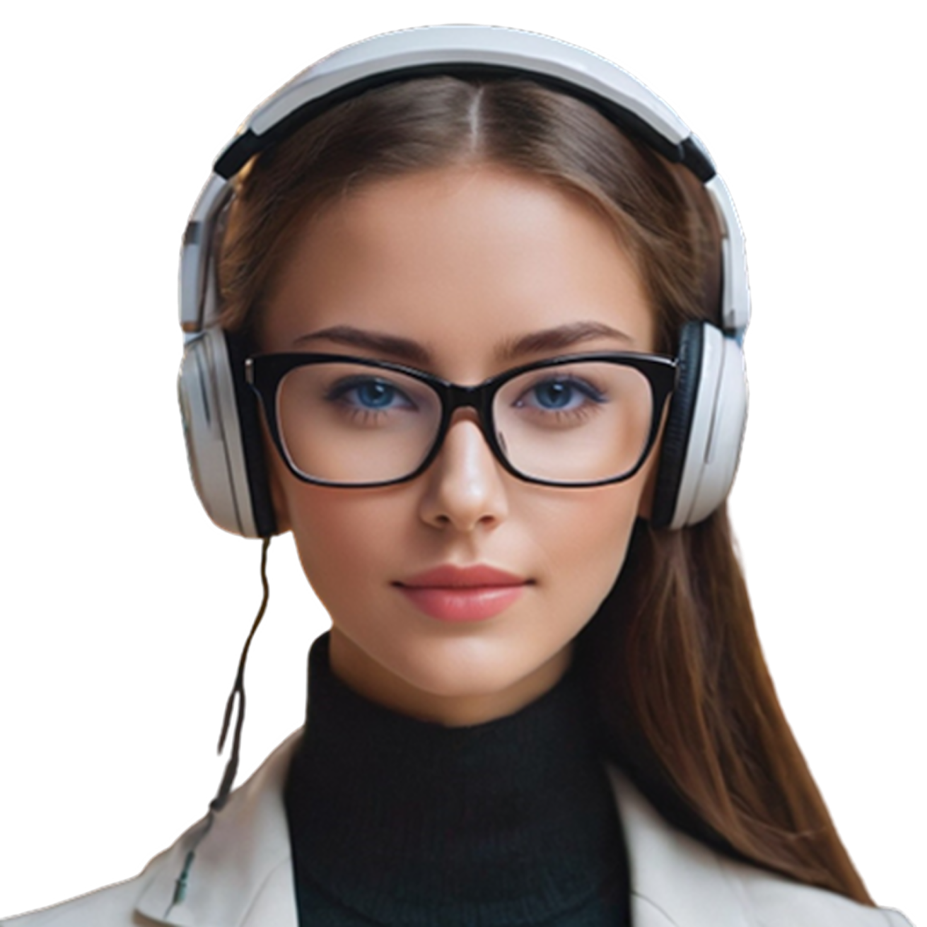 Student with headphones